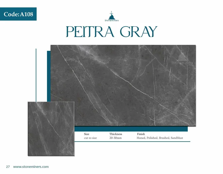Pietra Gray Marble slab
