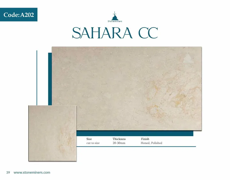 Sahara (Cross Cut) Marble slab