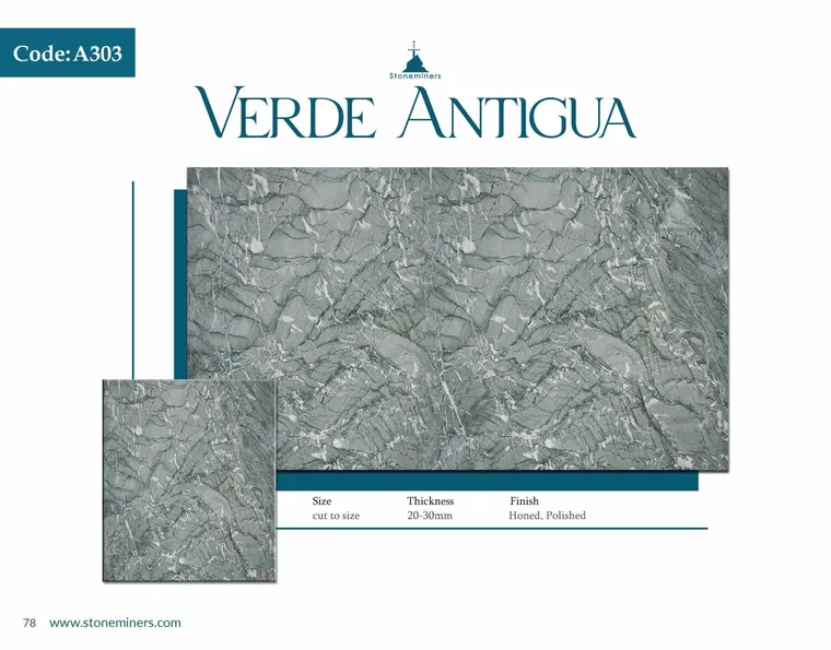 Verde Antigua Marble slab
