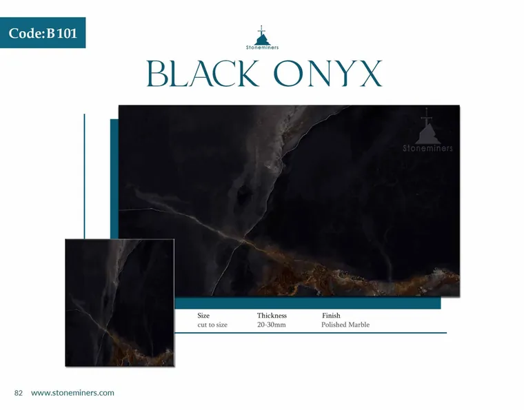 Black Onyx Onyx slab