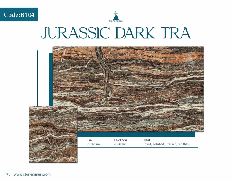 Jurassic Dark Tra Onyx Onyx slab