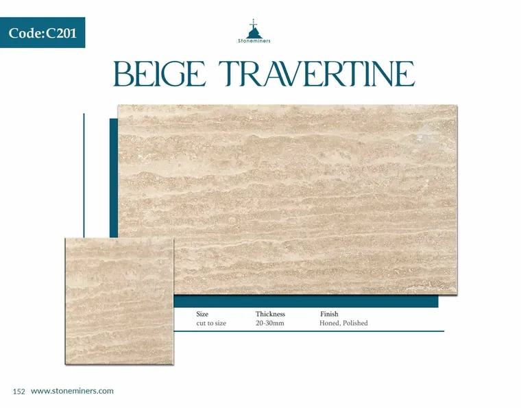 Beige Travertine Travertine slab