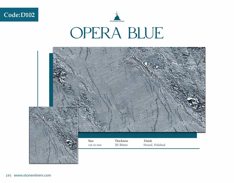 Opera Blue Opera slab