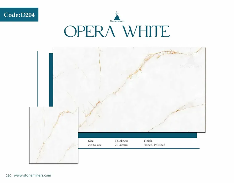 Opera White Opera slab